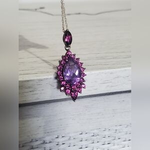 Nicole Miller Necklace Silver Chain